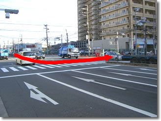 川西市北中部からの道案内
